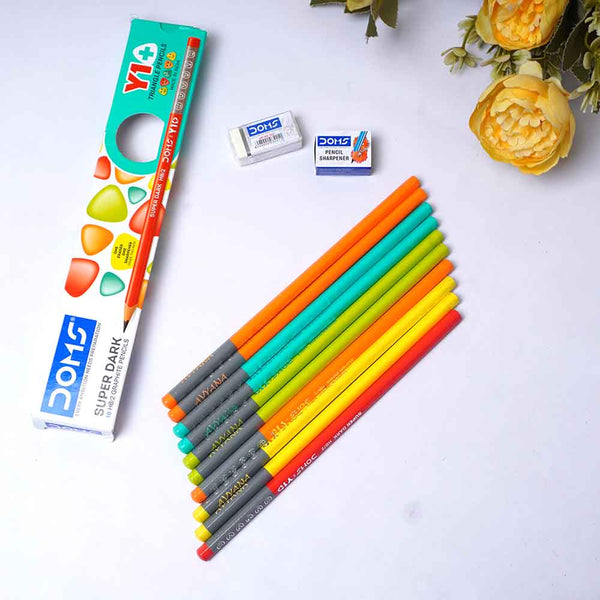 Personalised Doms  Extra Dark Pencil For Kids